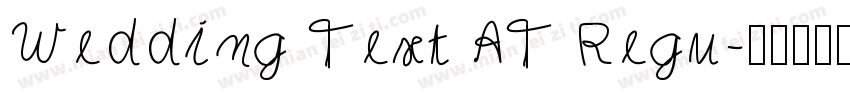Wedding Text AT Regu字体转换